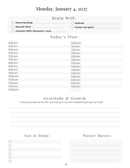 Your 2027 Starts Here: The Daily Well Planner 3rd Edition