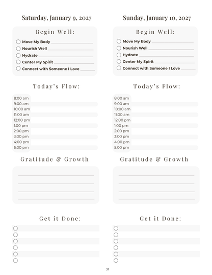 Your 2027 Starts Here: The Daily Well Planner 3rd Edition